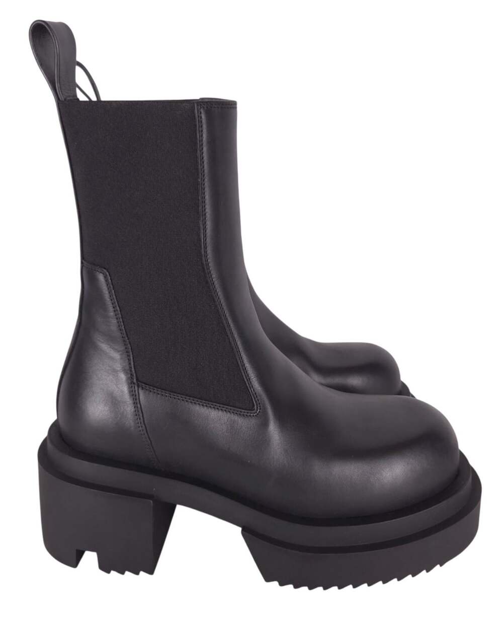 Rick Owens Beatle Bogun Boots US 7.5 EU 37.5 Womens Black Calf Leather $1860